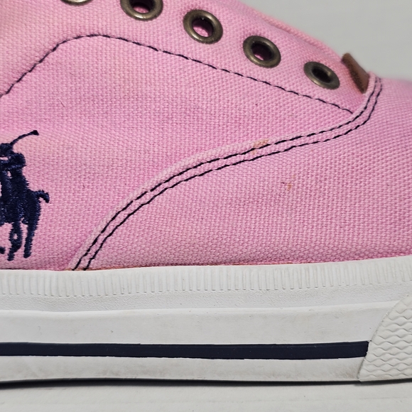 Polo by Ralph Lauren Pink Canvas Men's Shoes Size 9 - Picture 13 of 14